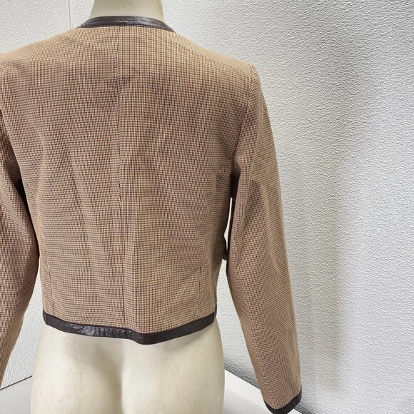 Derek Lam 10 Crosby × RTR Plaid Collarless Jacket – Size 2 (NWT) - Picture 5 of 13